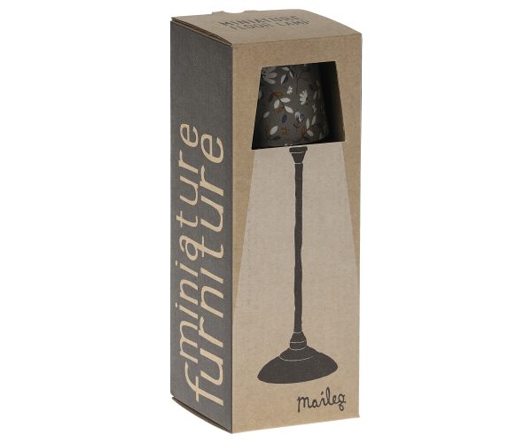 maileg miniature floor lamp antracite