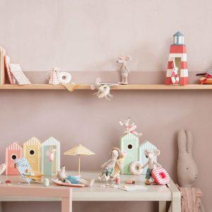 maileg beach mice chair set toy