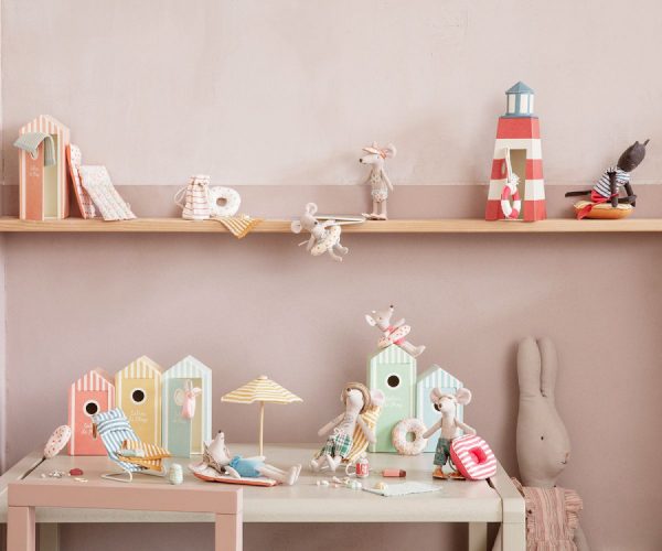 maileg beach mice chair set toy