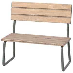 maileg garden set for mouse table with chair and bench toy