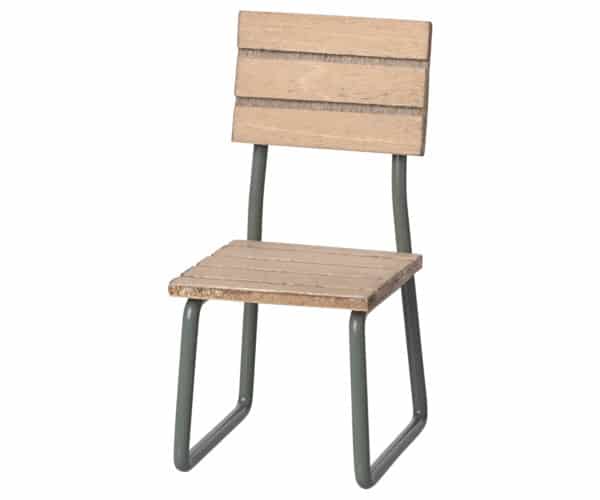 maileg garden set for mouse table with chair and bench toy