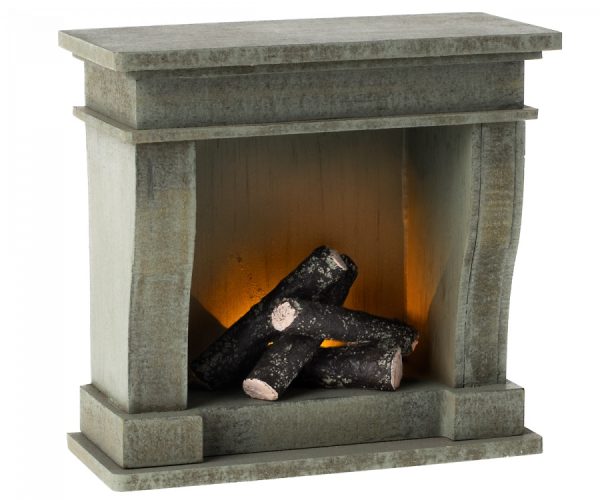 maileg miniature fireplace toy medium