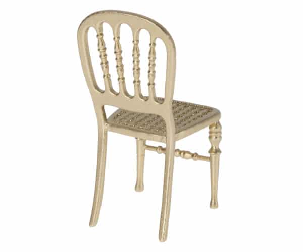maileg mouse chair toy gold