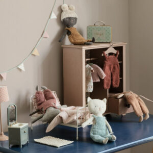 maileg sink dresser with mirror toy dark mint