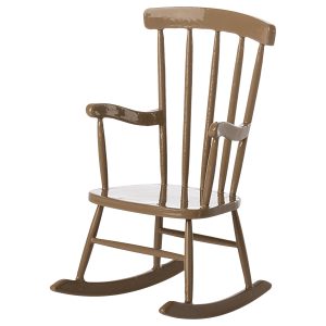 maileg rocking chair mouse light brown