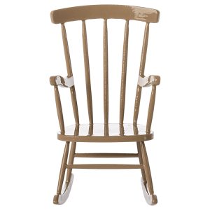 maileg rocking chair mouse light brown