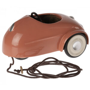 maileg mouse car toy coral