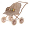 maileg stroller baby mouse rose