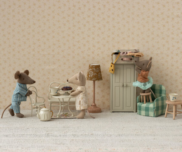 maileg cafe set mouse small off white