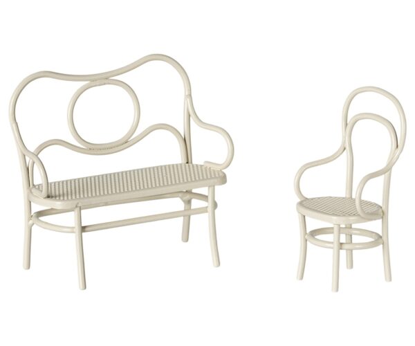 maileg cafe set mouse small off white