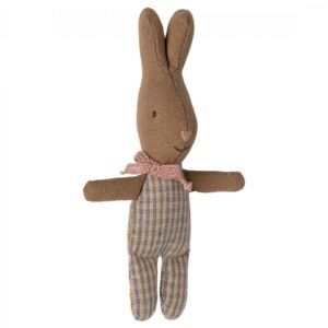 maileg rabbit my rose blue check