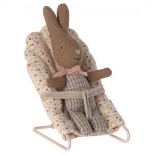 maileg rabbit my rose blue check