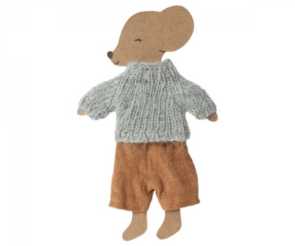 maileg knitted sweater and pants for big brother mouse