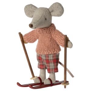 maileg winter mouse with ski set big sister