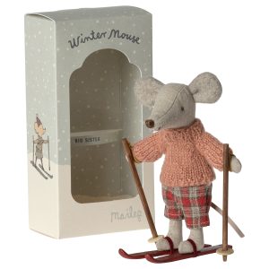 maileg winter mouse with ski set big sister