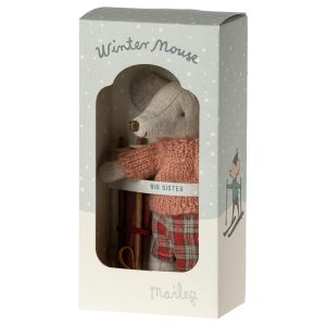 maileg winter mouse with ski set big sister