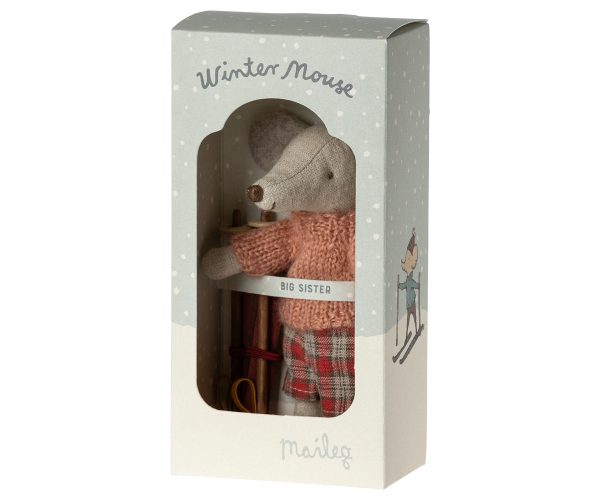 maileg winter mouse with ski set big sister