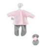 clothes for bomboncin set with grey and pink pants
