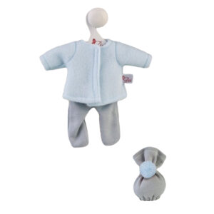 clothes for bomboncin set with grey and blue pants
