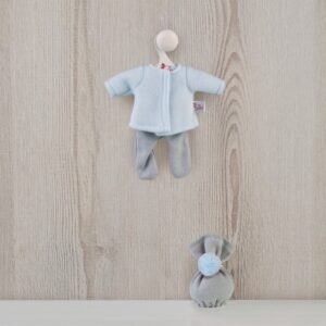 clothes for bomboncin set with grey and blue pants
