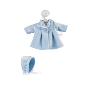 baby doll dress sky velvet coat
