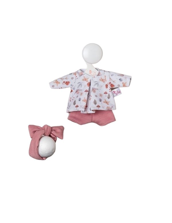 baby doll short pants with snail shirt and pink headband