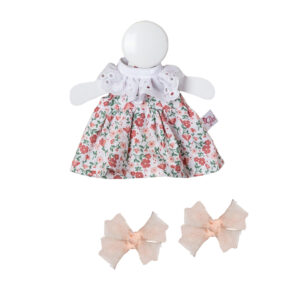 clothes for bomboncin salmon flower candy dress