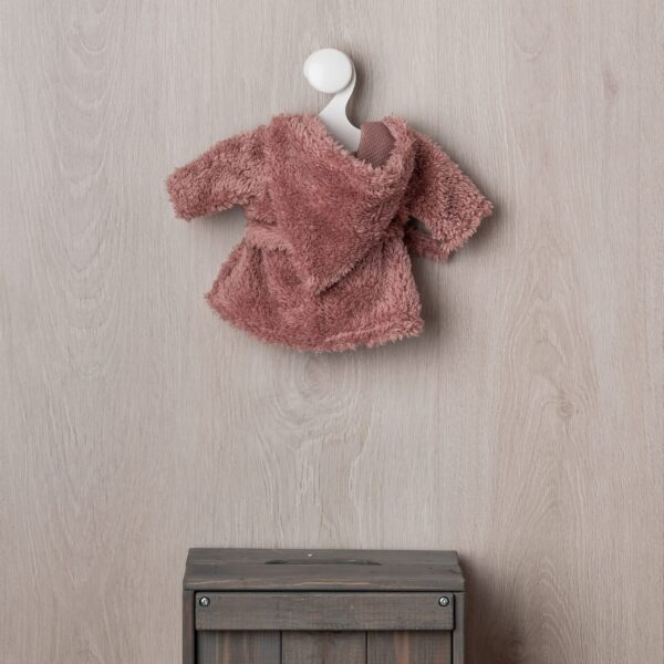 alex pink bathrobe dress with white underwear
