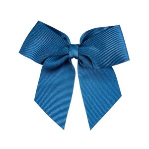 grosgrain bow hair clip french blue