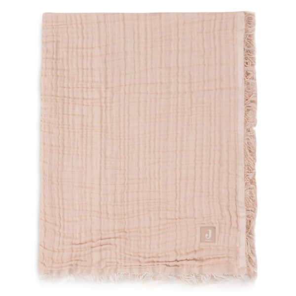 blanket cradle fringe moonstone and ivory