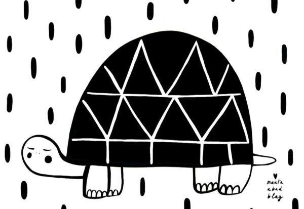 kids poster turtle