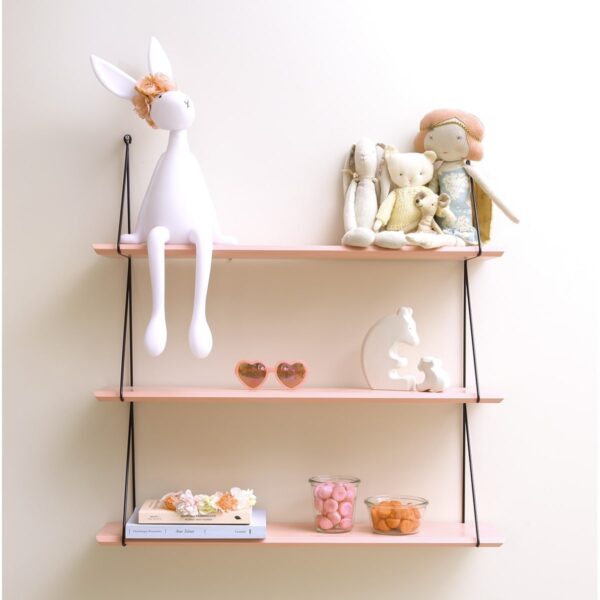 babou 3 shelves coral pink look