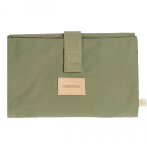 baby on the go waterproof changing pad olive green