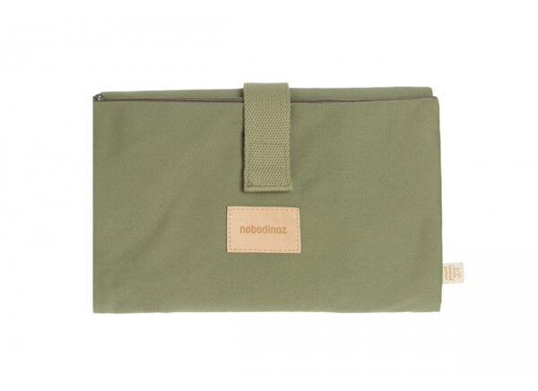 baby on the go waterproof changing pad olive green