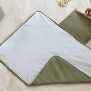 baby on the go waterproof changing pad olive green look