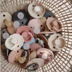 baby pacifier queen and sand stone look
