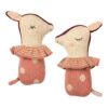 bambi rattle dusty rose