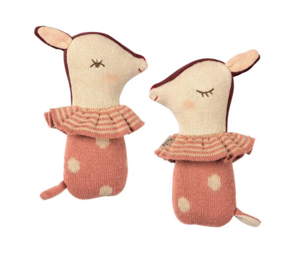 bambi rattle dusty rose