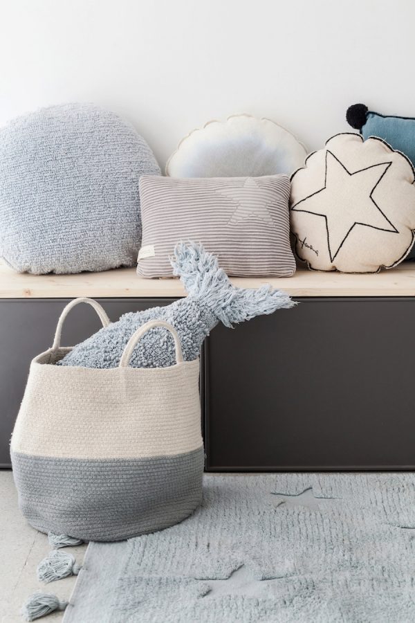 Basket Zoco Vintage Blue-Natural - Image 10