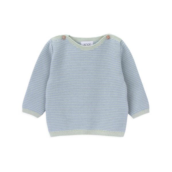 bay baby knitted sweater icy stripes