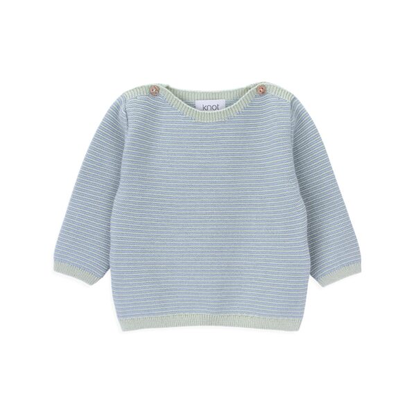 bay baby knitted sweater icy stripes