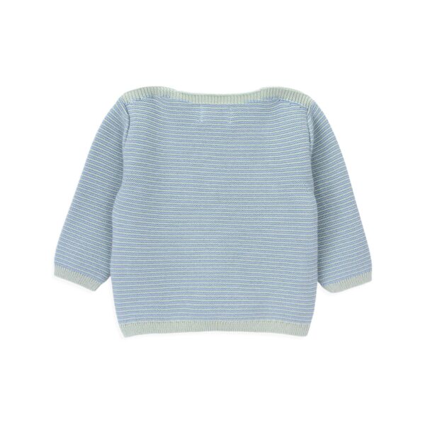 bay baby knitted sweater icy stripes