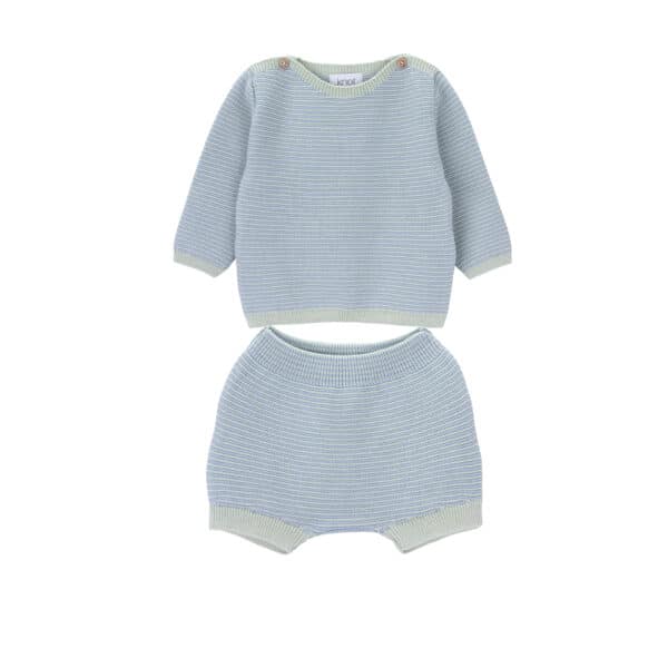 bay baby knitted sweater icy stripes