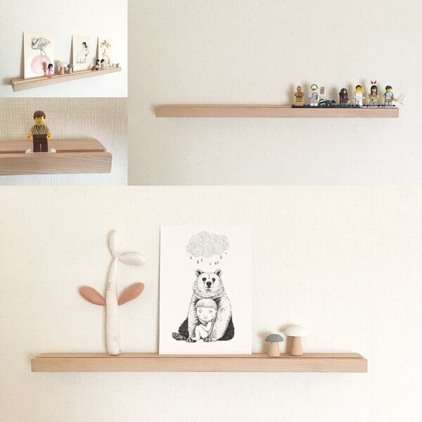 Kids Shelf-Beechwood Lego Play - Image 7
