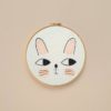 Kids Decor Bunny Embroidery Hoop