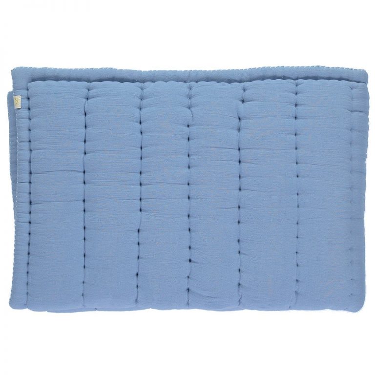 Hand Quilted BlanketCornflower Blue Martin and Ella