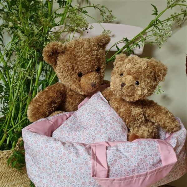 carry cot dusty pink small look
