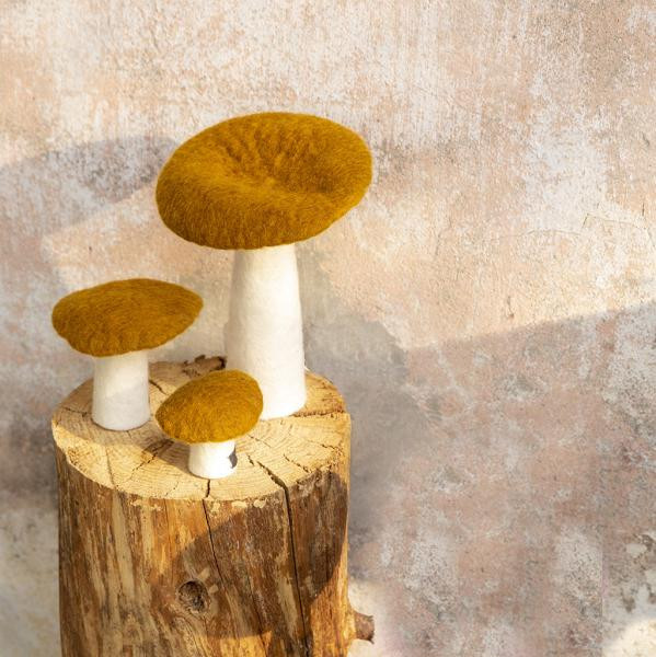 decor mushroom gold xl look