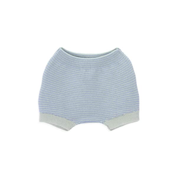 bay knitted sweater and ellis knitted short icy stripes