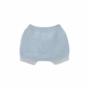 bay knitted sweater and ellis knitted short icy stripes